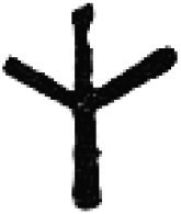 Man in Rune Table from Hoch Zeit of Humanity